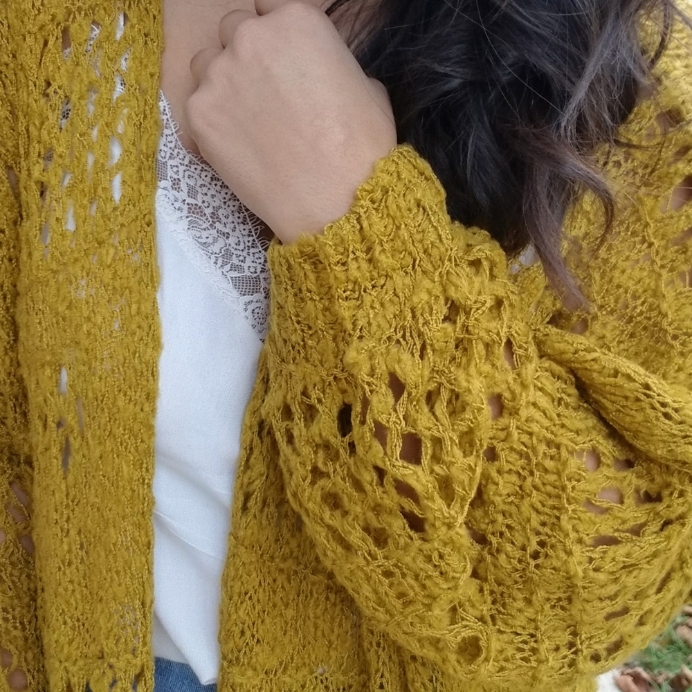 𝙉𝙀𝙒| FAITHFULNESS MUSTARD YELLOW KNIT CARDIGAN - Picture 11 of 11
